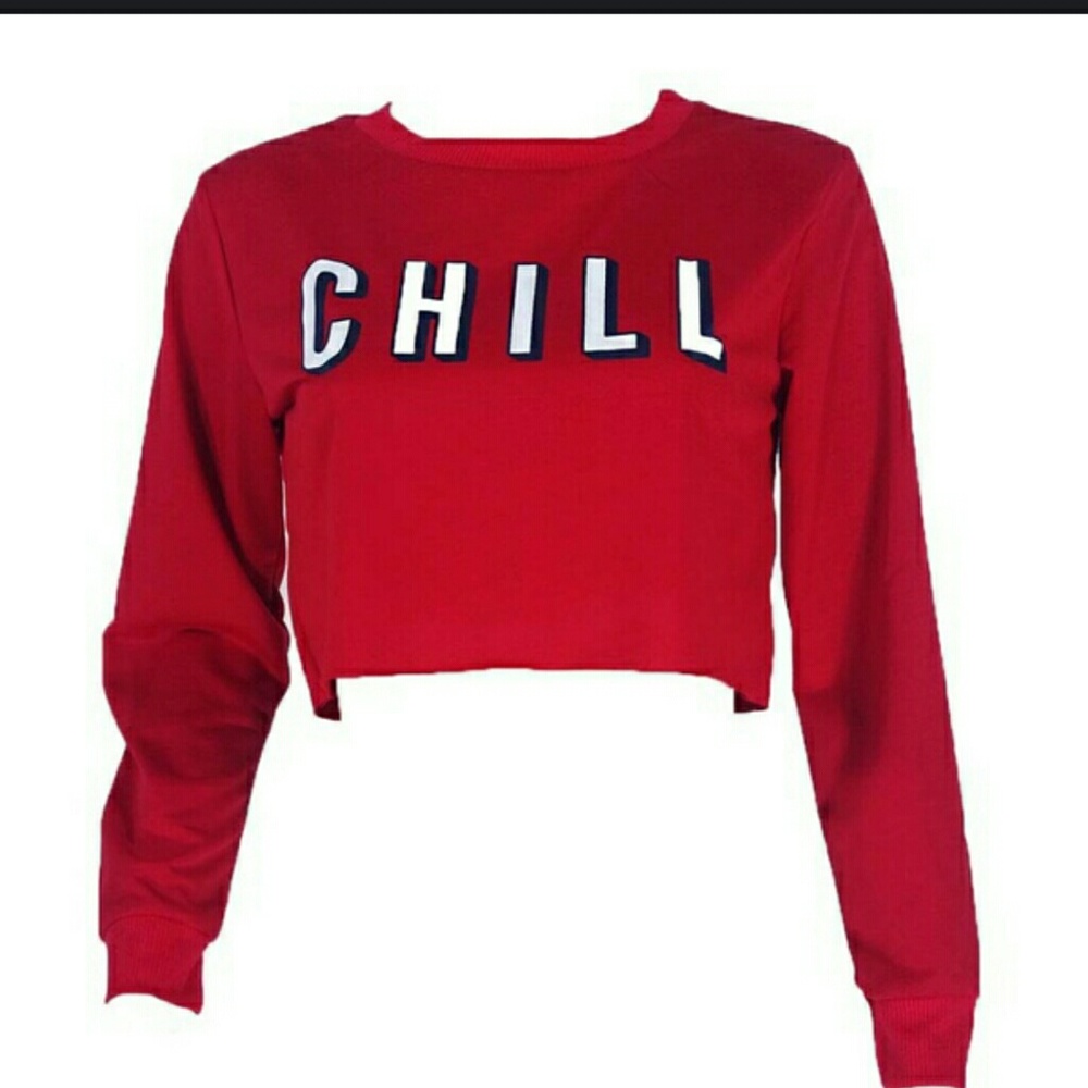 Chill crop top long sleeve